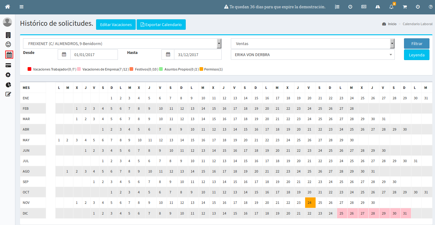 Calendario Laboral