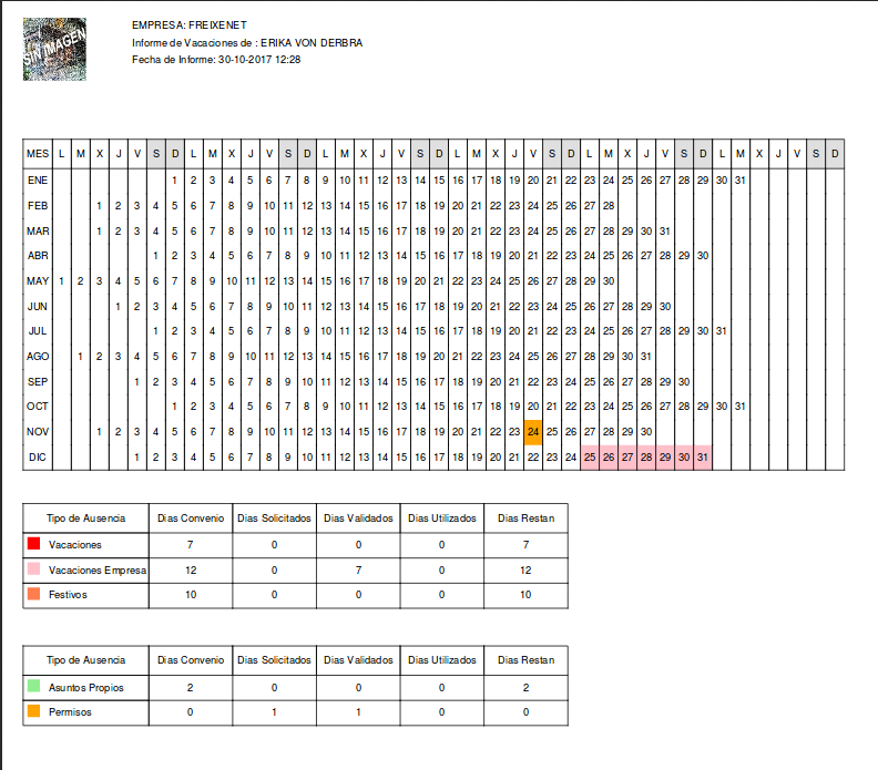 Calendario Laboral